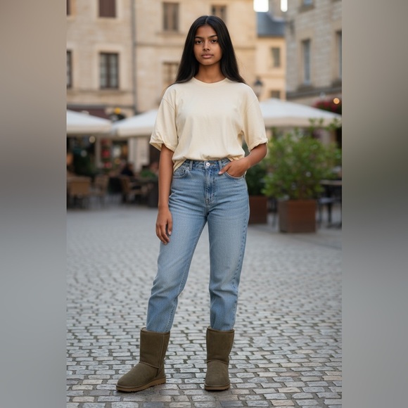 UGG Australia Classic Short II Green Espresso - Picture 7 of 13